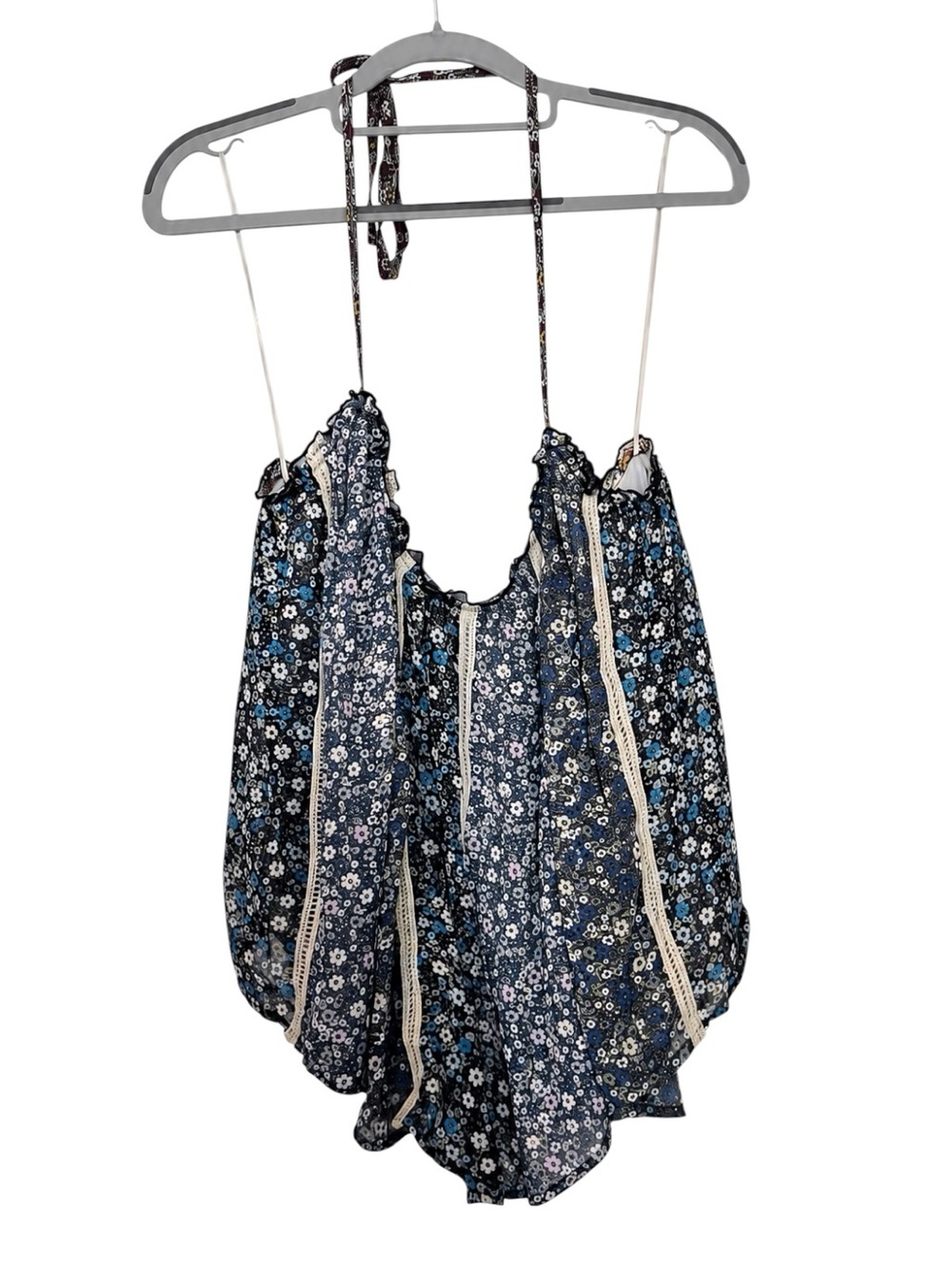 Free People Costa Printed Tank Midnight Combo Medium NWT $128 - Picture 5 of 6